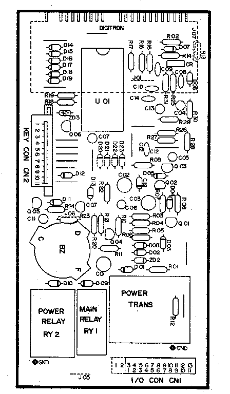 Power and control circuit board (part no. 2q10232a)