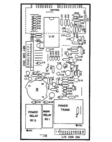 Power and control circuit board (part no. 2q10232a)