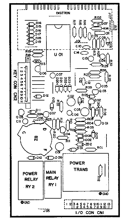 Power and control circuit board (part no. 2q10232a)