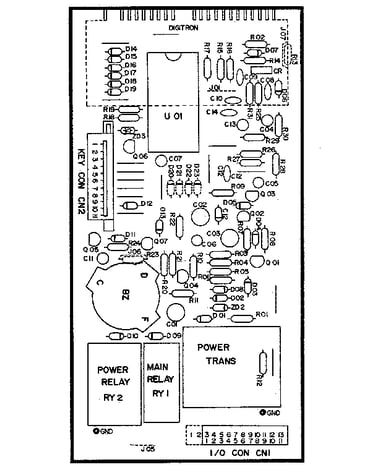 Power and control circuit board (part no. 2q10232a)