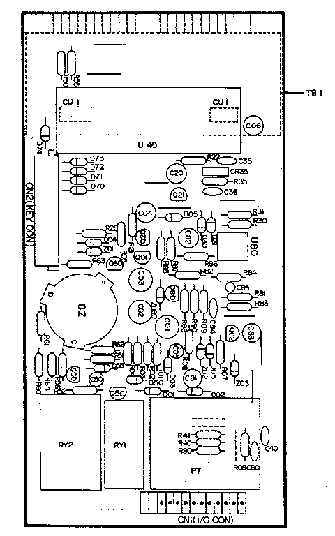Power and control circuit board (part no. 2q10204a)