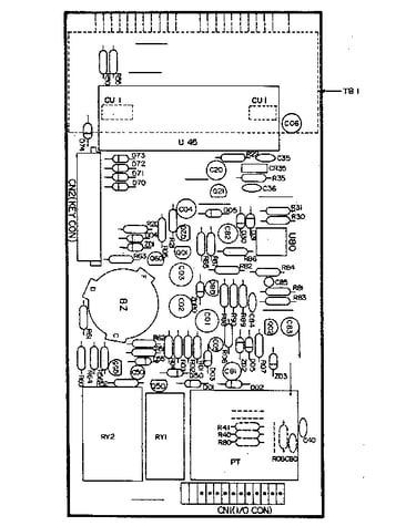 Power and control circuit board (part no. 2q10204a)