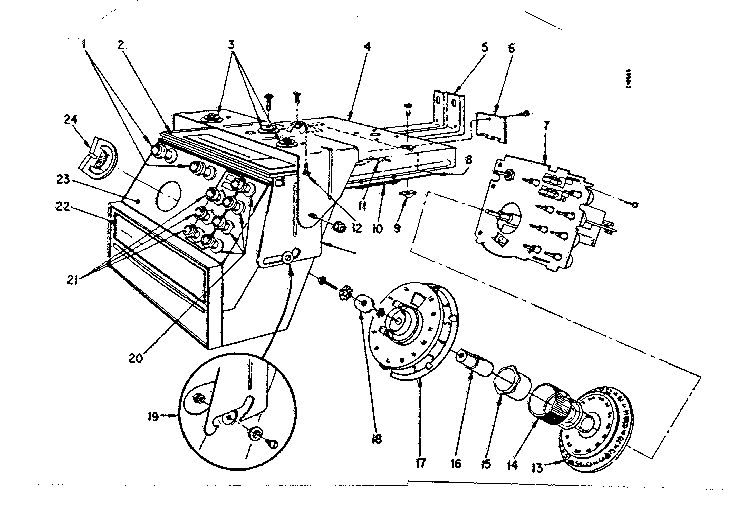 Slide out control panel parts list