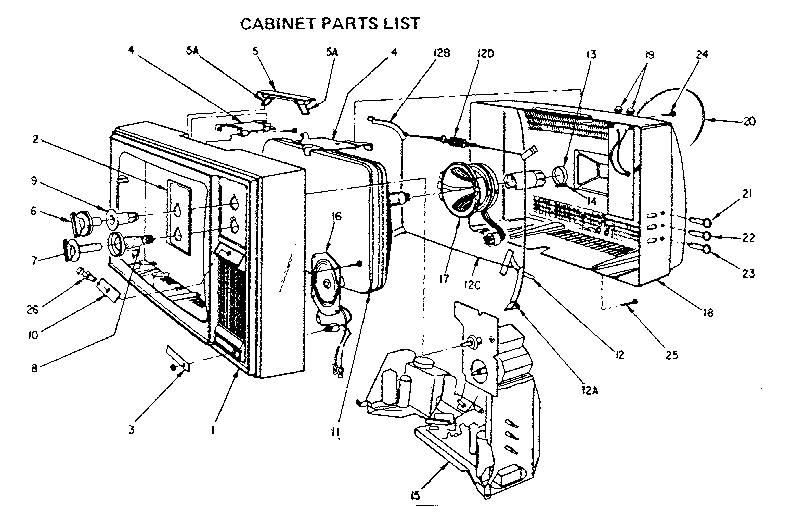 CABINET PARTS