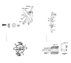Sears 512875171 fender and crank assembly diagram