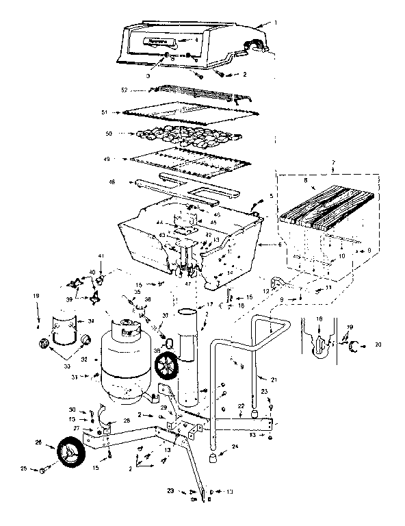Burner section