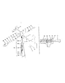 Spray gun and valve housing
