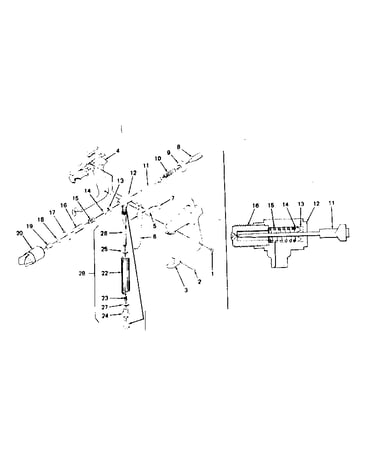 Spray gun and valve housing