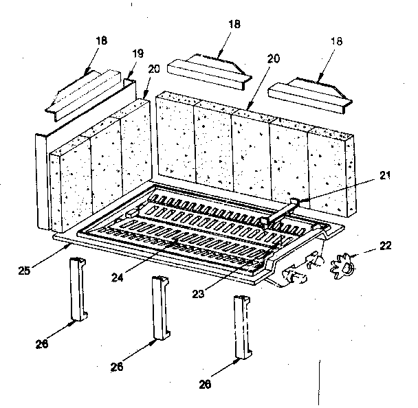 Grate assembly cont. and thermostat