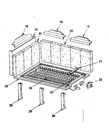 Grate assembly cont. and thermostat