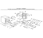Kenmore 1268906022 cabinet parts diagram