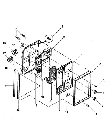 Upper control panel