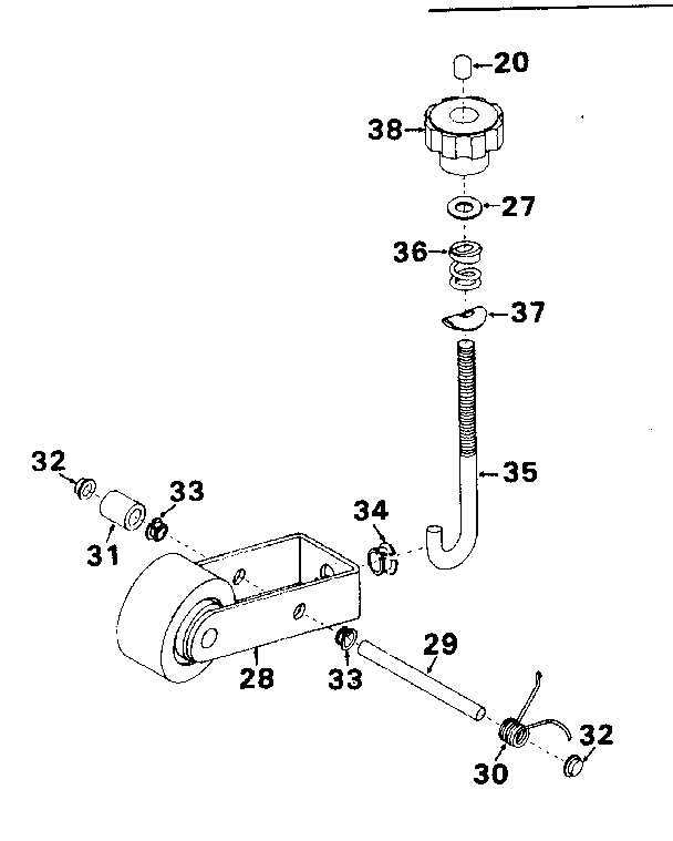 WHEEL TENSION ASSEMBLY