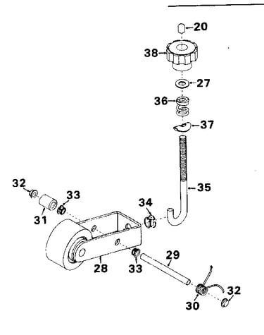 Wheel tension assembly