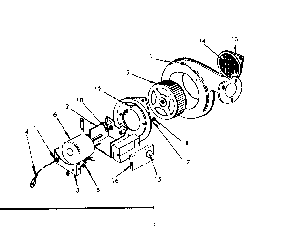 Forced air blower no. 42-85206