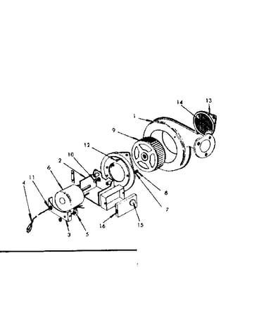 Forced air blower no. 42-85206