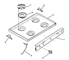 Kenmore 7917858890 main top diagram