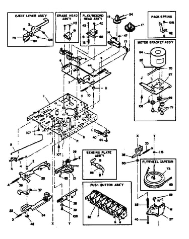 Cassette tape mechanism