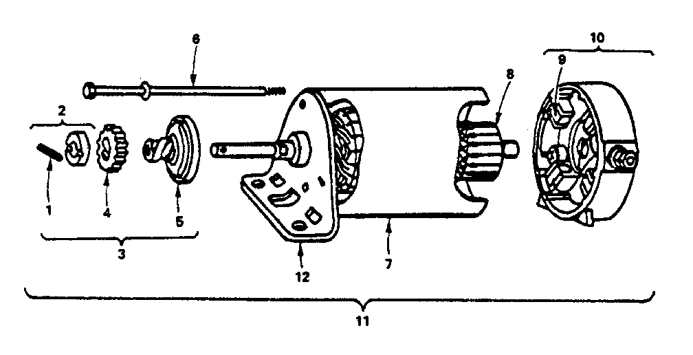 Starter motor group