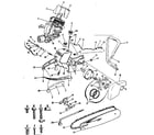 Craftsman 917350711 main frame and engine diagram