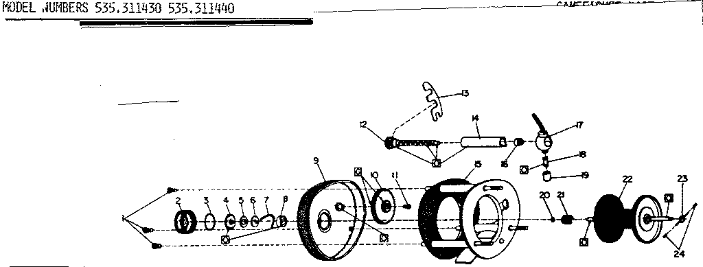 BAIT CASTING REEL ASSEMBLY