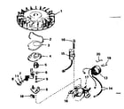 Tecumseh H50-65417L magneto no. 610689a diagram