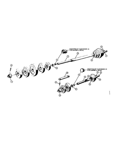 Barbell and dumbell assembly