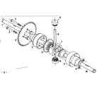 Craftsman 1318283 differential & axle assembly no.59798 diagram