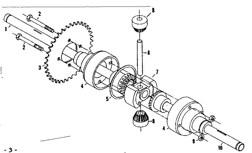 Differential & axle assembly no.59798