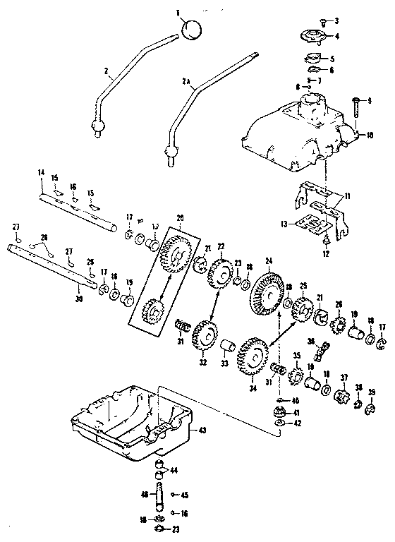 Internal transmission parts
