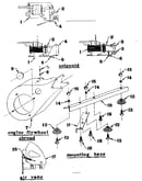 Solenoid/flywheel/mounting base/air vane assembly