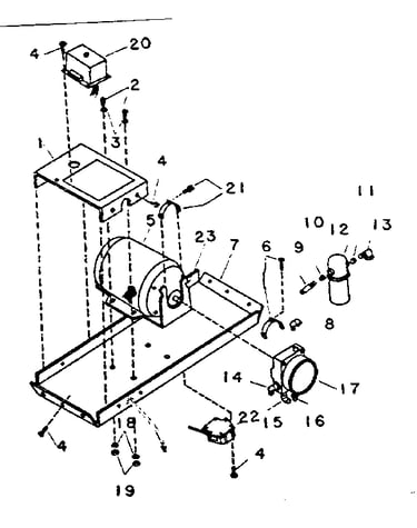 Motor and pump assembly