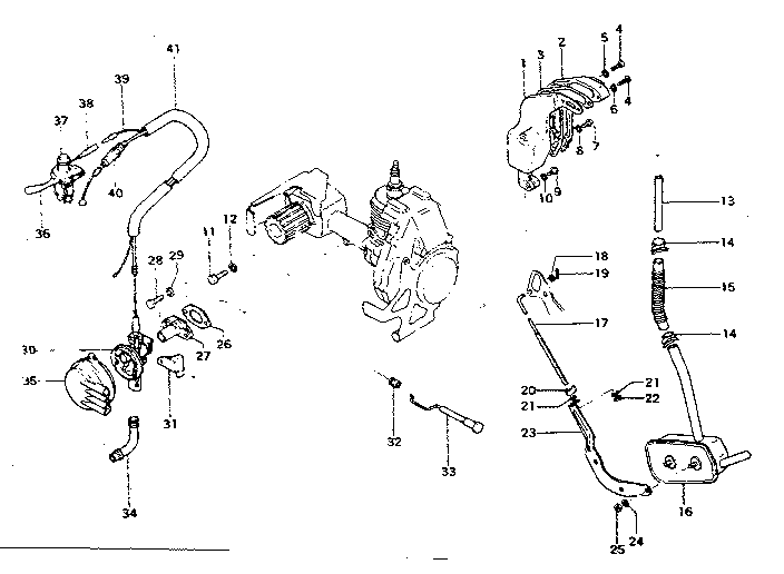 Muffler & carburetor