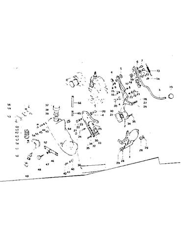 Bracket, tank & pump