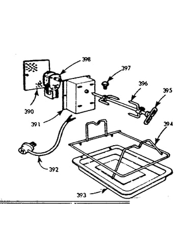 Oven rotisserie kit no 7106700