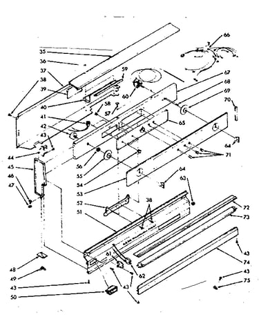Backguard section