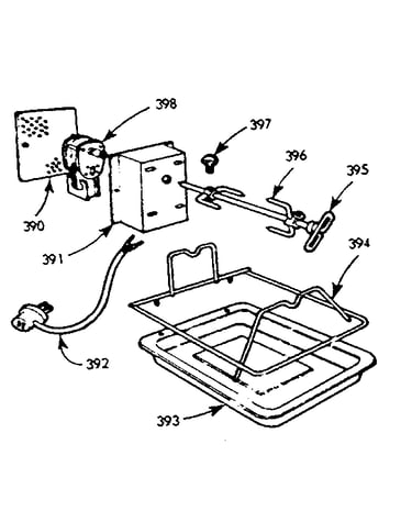 Oven rotisserie kit no. 7106700