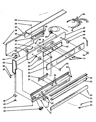 Backguard section
