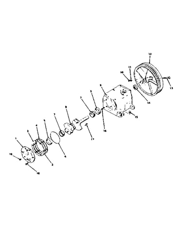 Crankcase assembly detail