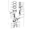 Craftsman 10217335 connecting rod, piston and crankshaft assembly detail diagram