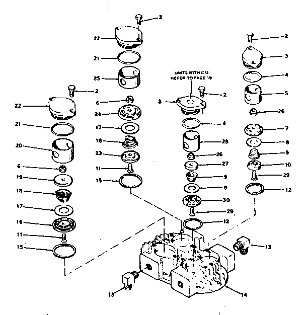 Cylinder head assembly detail
