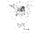 Craftsman 10217336 5 h.p. 2 stage 2 cylinder air compressors diagram