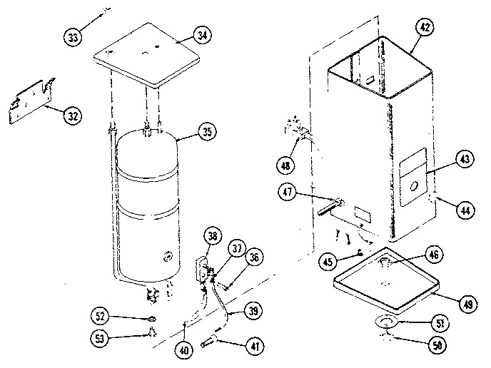 Hot water tank
