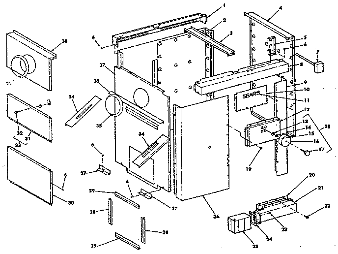 Exterior body assembly