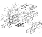 Kenmore 610742130 fire box & heat exchanger assembly diagram