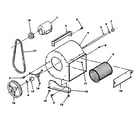 Kenmore 610742130 blower assembly diagram