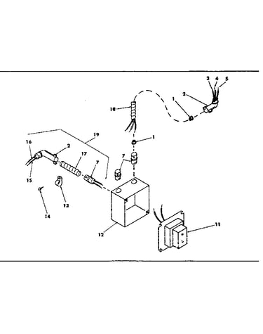 Wiring junction box assembly with transformer