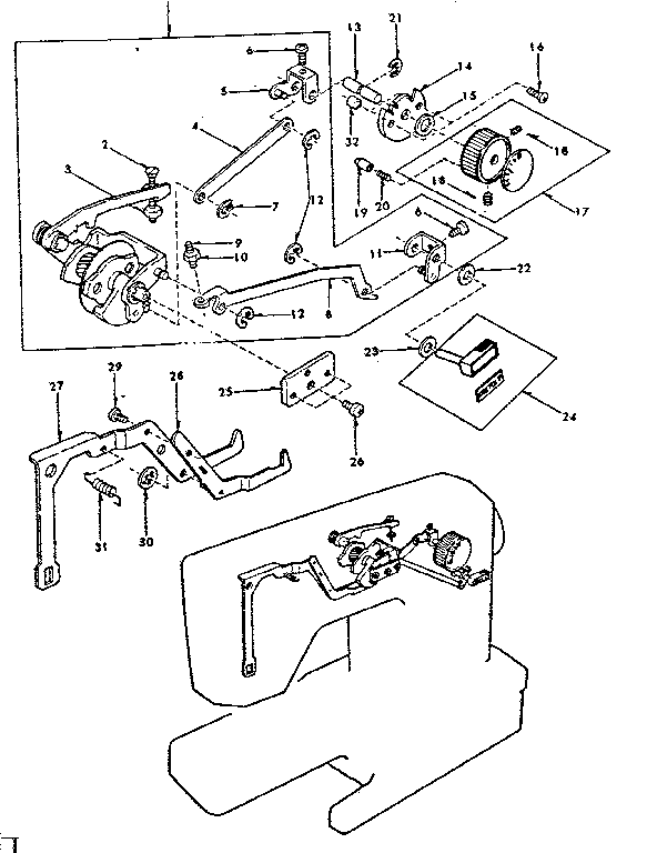 Zigzag guide assembly