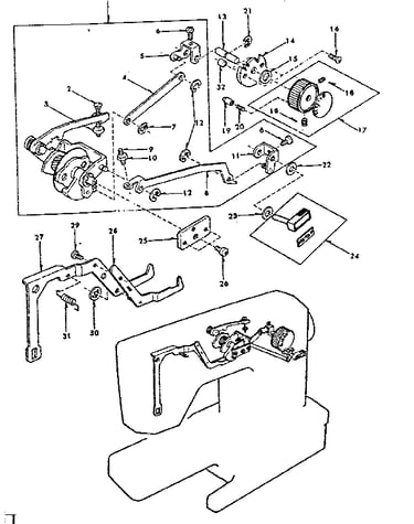 Zigzag guide assembly