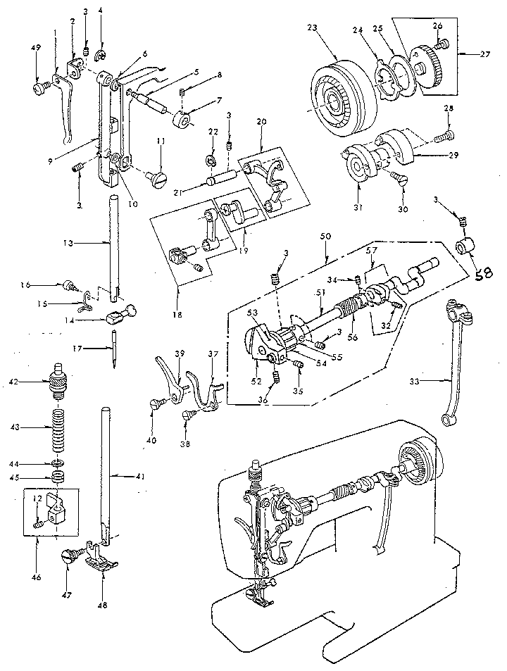 Presser bar assembly